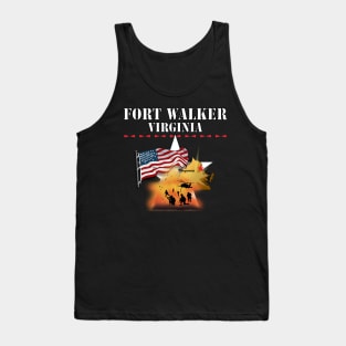 Fort Walker, Virginia w Map and Explosion - Helo - Troops X 300 Tank Top